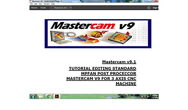 mastercam v9 3d milling